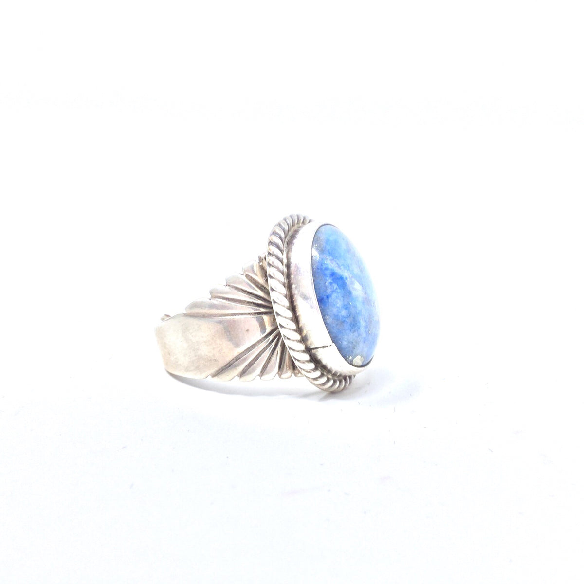 Silver Denim Lapis shops Ring