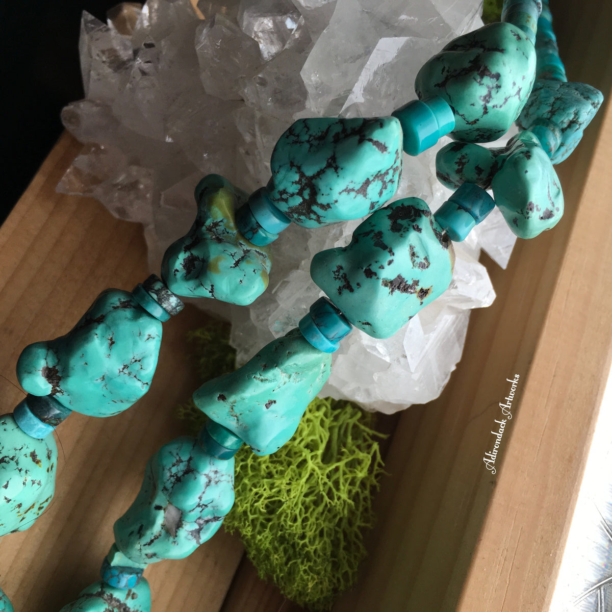 Chunky Turquoise outlets Necklace