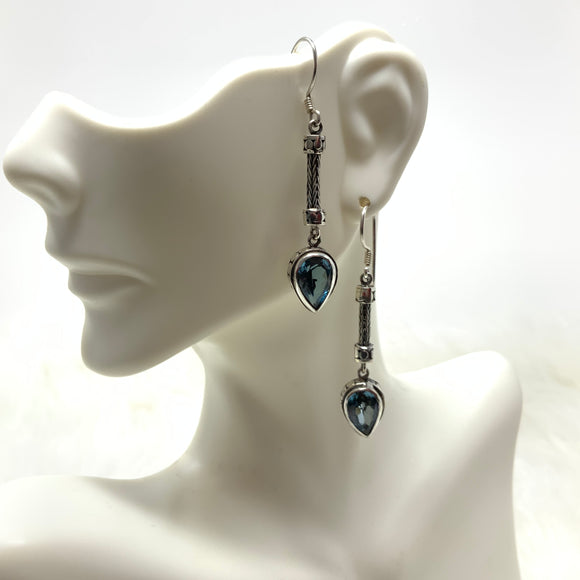 Blue Topaz Earrings