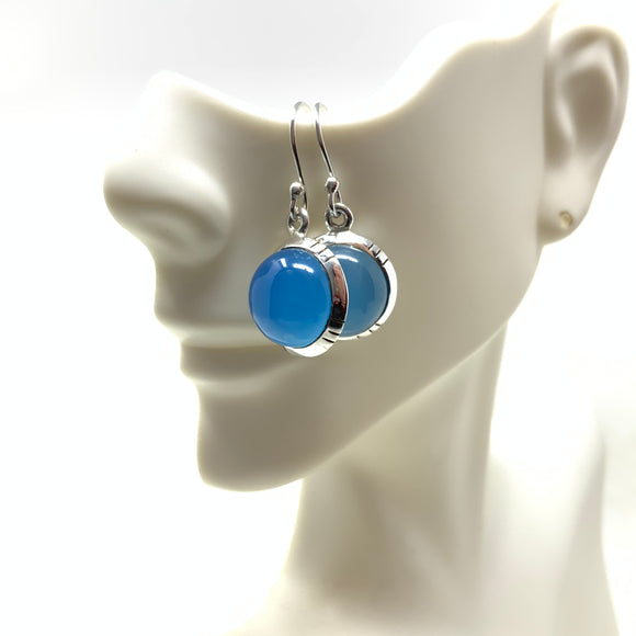 Blue Chalcedony Earrings