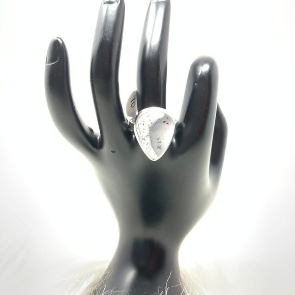 Dendrite Opal Ring, size 10