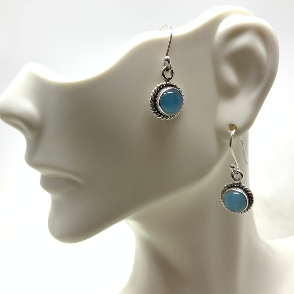 Blue Chalcedony Earrings