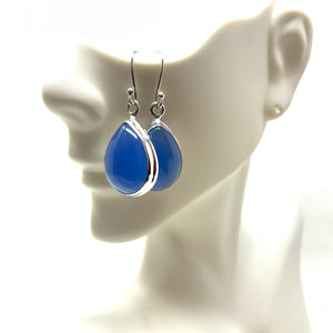 Blue Chalcedony Earrings