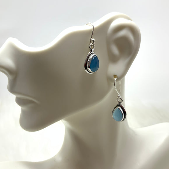 Blue Chalcedony Earrings