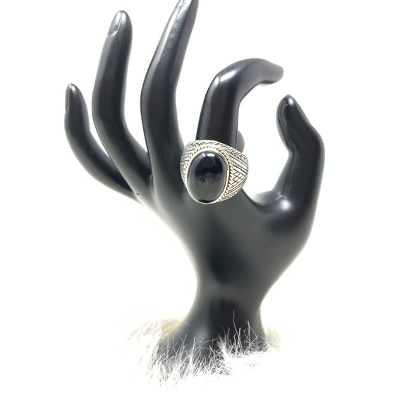 Black Onyx Ring, size 11