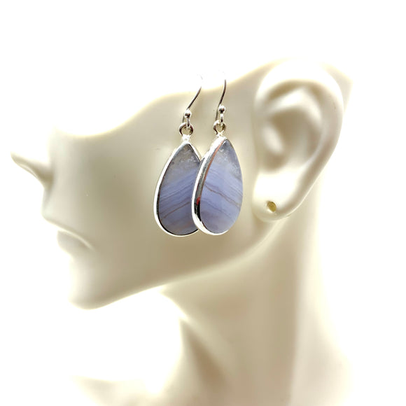 Blue Lace Agate Earrings