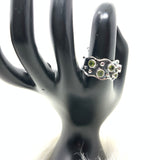 Multistone Peridot Ring, size 10