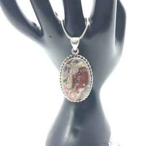 Crazy Lace Agate Pendant