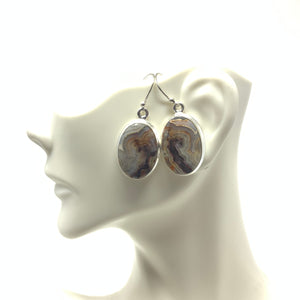 Crazy Lace Agate Earrings