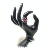 Multistone Ruby Ring, size 8