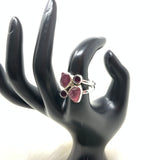 Multistone Ruby Ring, size 9