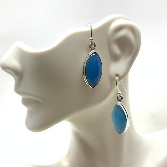 Blue Chalcedony Earrings