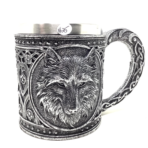 Stainless Steel and Resin Cast Mug