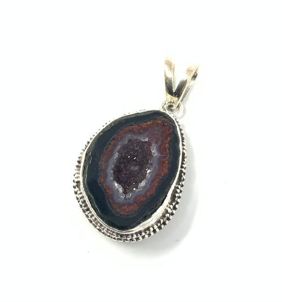 Natural Agate Slice Pendant